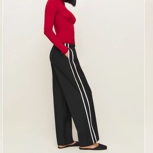 Reformation Julien Poplin Pant black